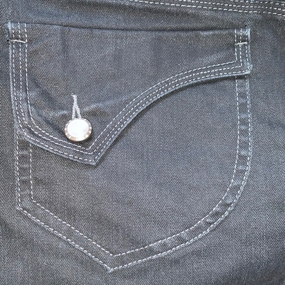 Armani Exchange denim zip front mini skirt - Picture 7 of 14